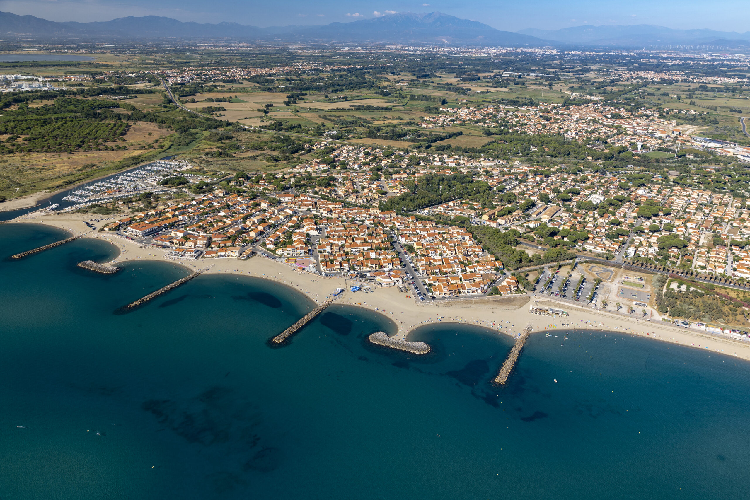 sainte marie la mer vue du ciel